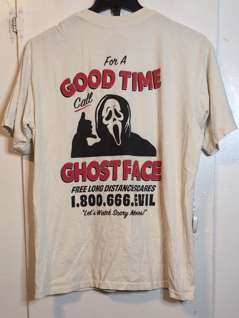 Ghost Face Scream Halloween Horror Tee size large